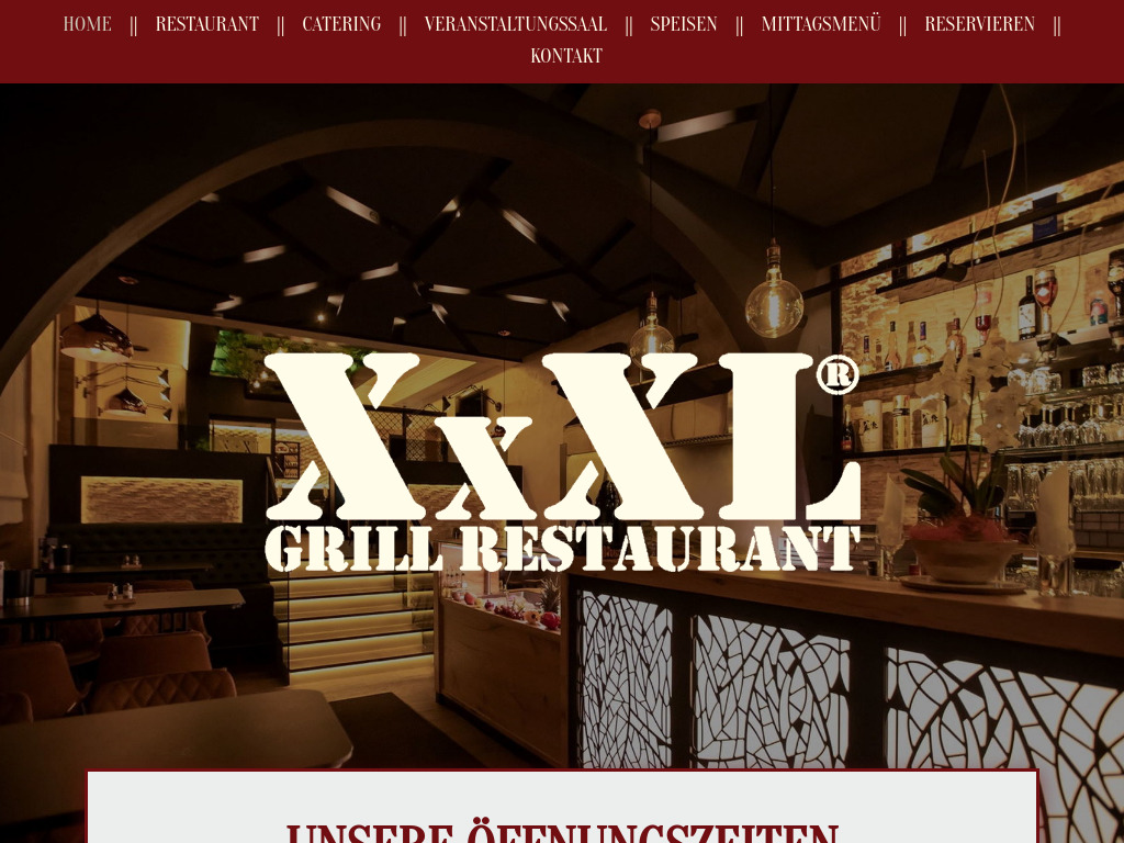 Website von XxXL Gastronomiebetriebs GmbH in Wien