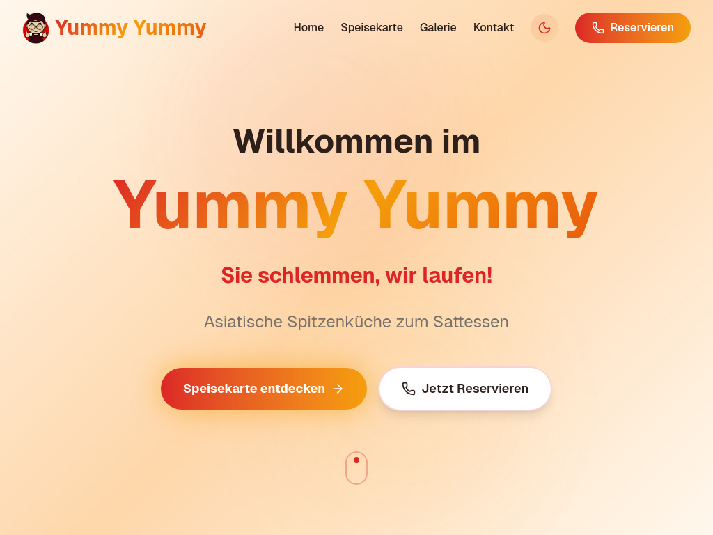 Website von Restaurant Yummy Yummy in Nürnberg