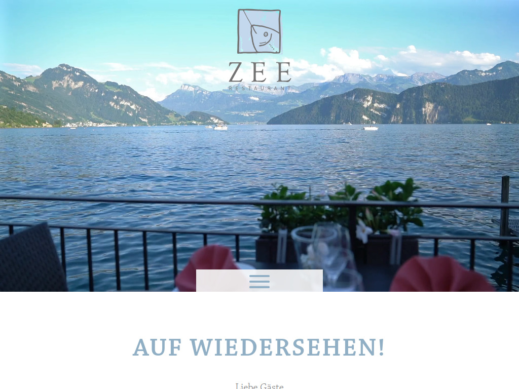 Website von Restaurant Zee - Restaurant