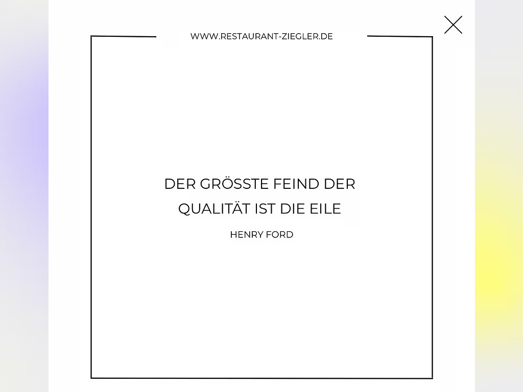 Website von Restaurant Ziegler in Weinheim