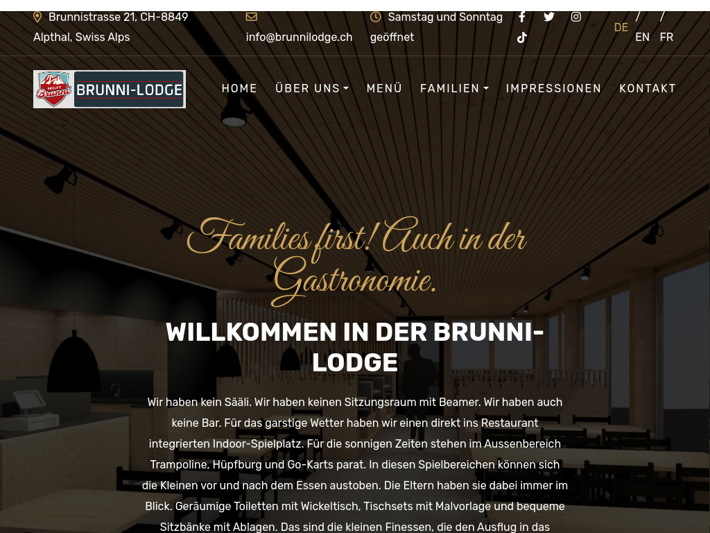 Website von Gastro Netz GmbH in Alpthal