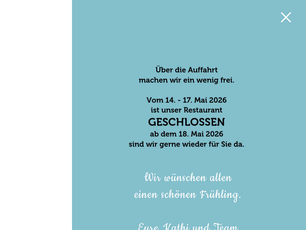 Website von Restaurant Buergi in Egliswil