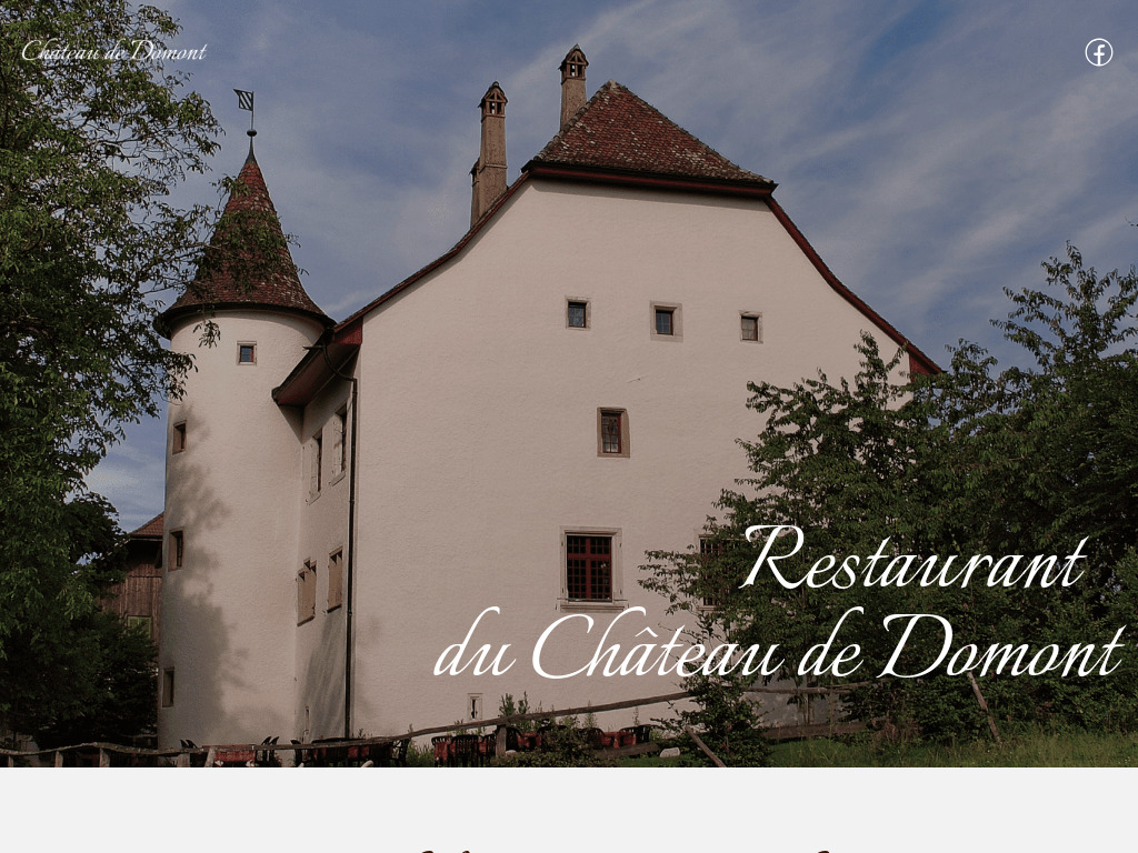 Website von Restaurant du Château de Domont