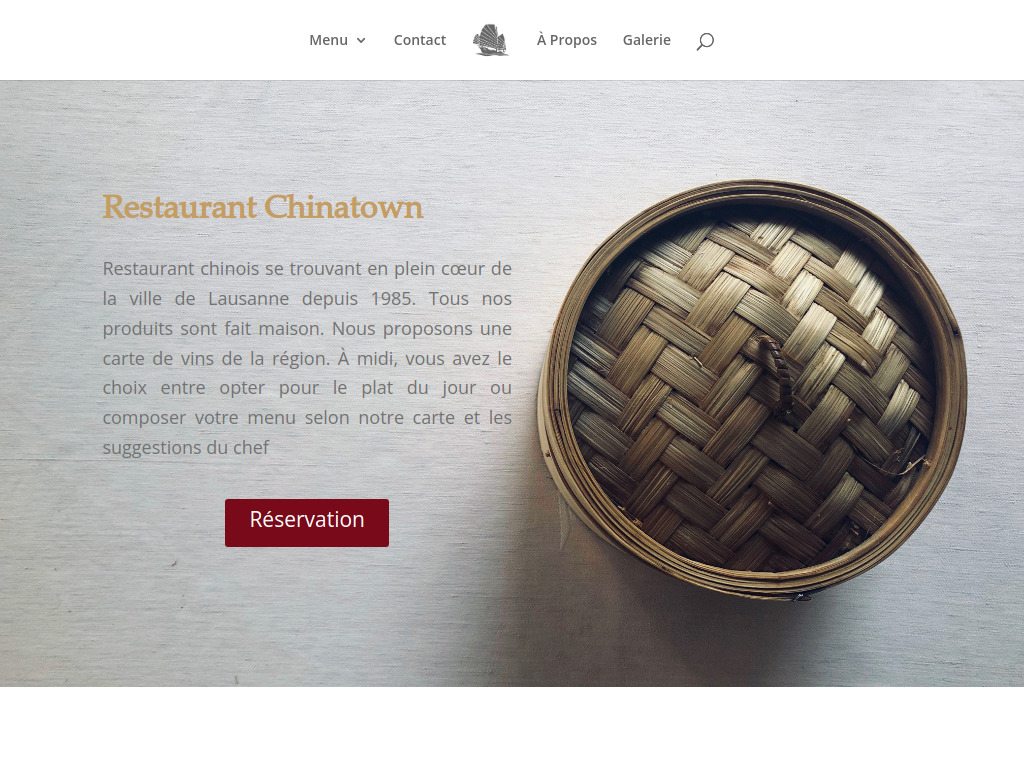 Website von Restaurant Chinatown in Lausanne