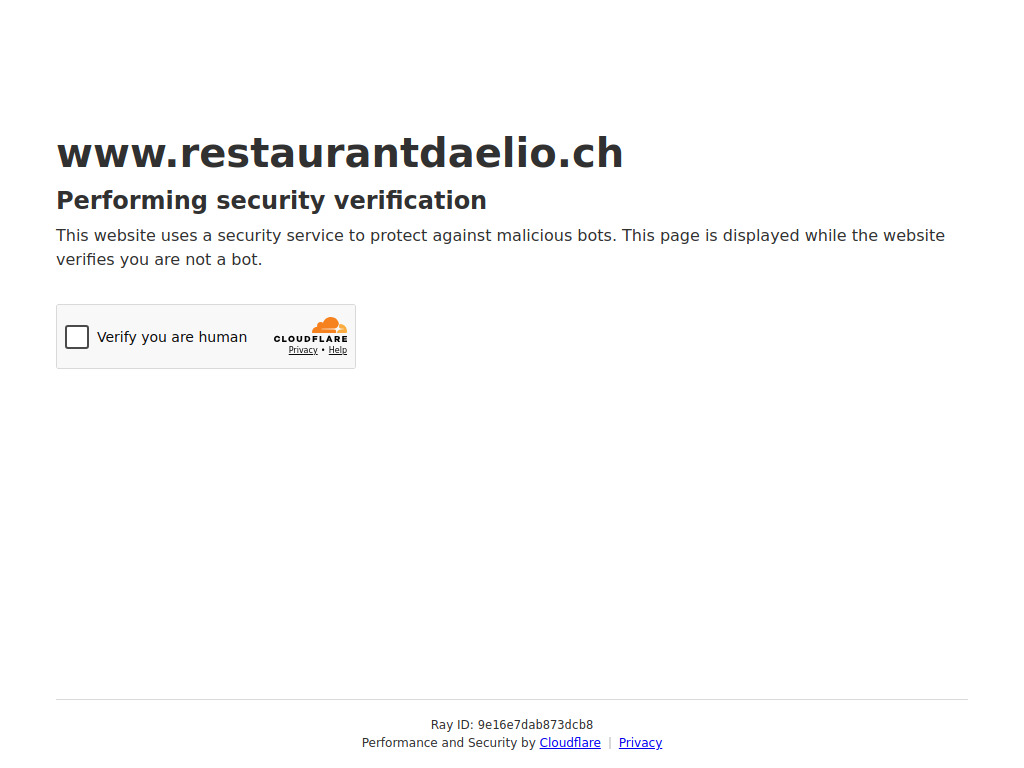 Website von Restaurant da Elio in Davos-Platz