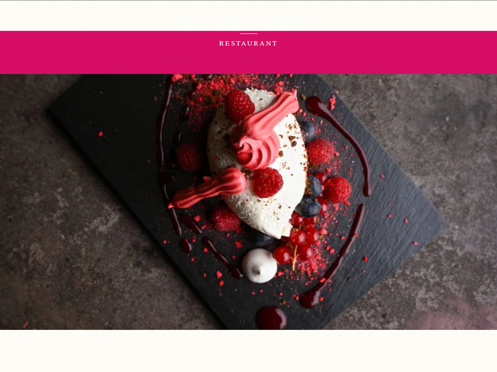 Website von Restaurant de la Laiterie in Arbaz