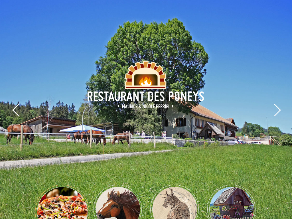 Website von Restaurant des Poneys in Les Ponts-de-Martel