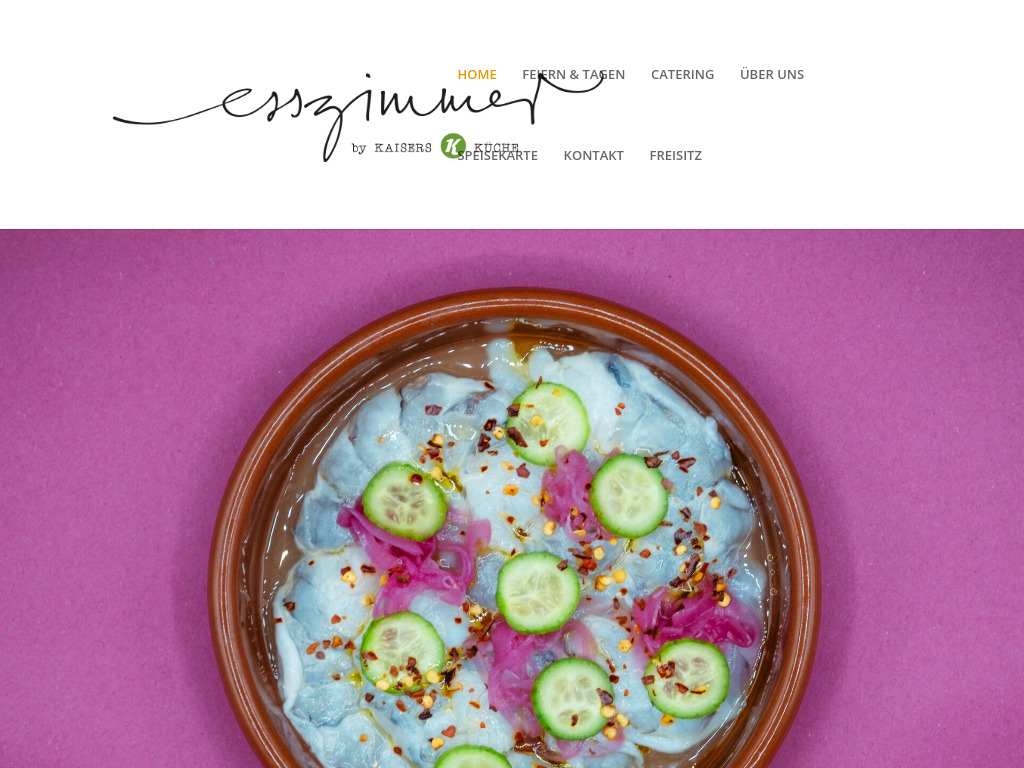 Website von Restaurant Esszimmer in Mittelbiberach