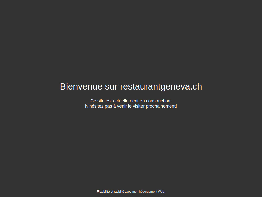 Website von Bienvenue sur restaurantgeneva.ch
