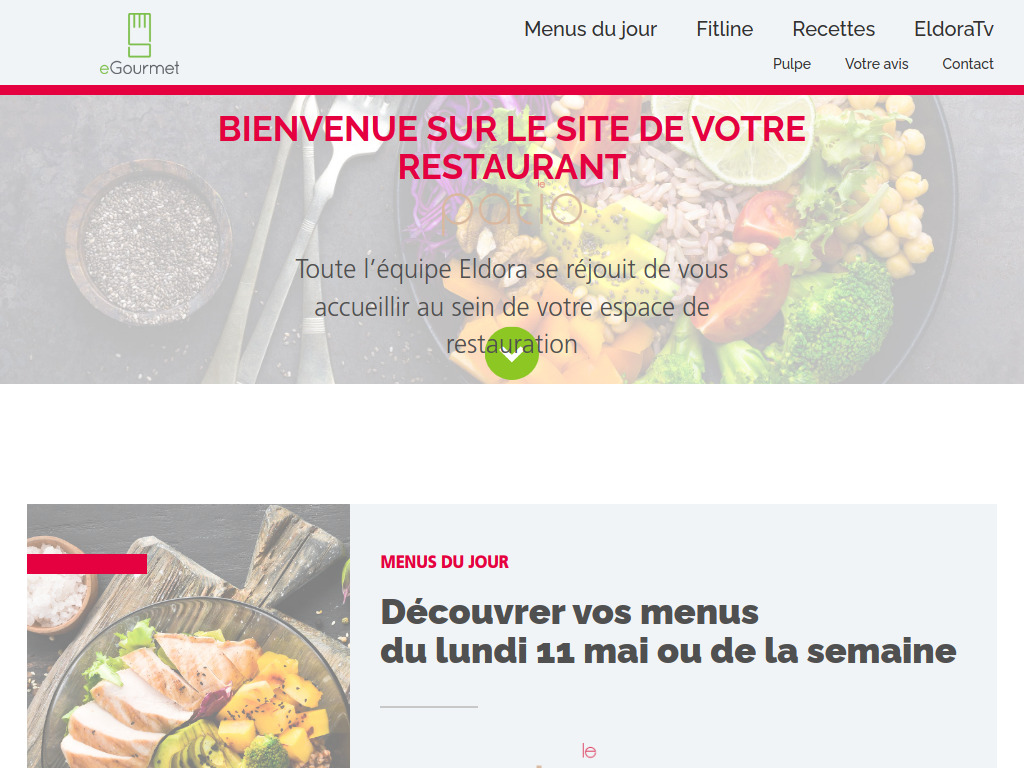Website von Restaurant Le Patio in Plan-les-Ouates