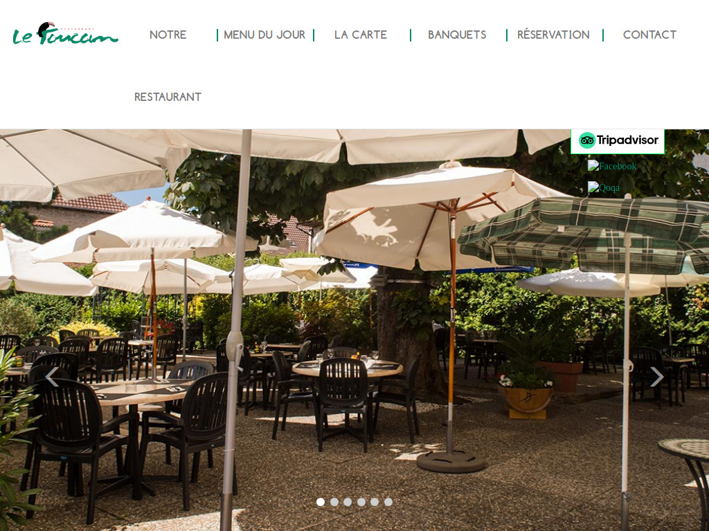 Website von Le Toucan in Arnex-sur-Orbe