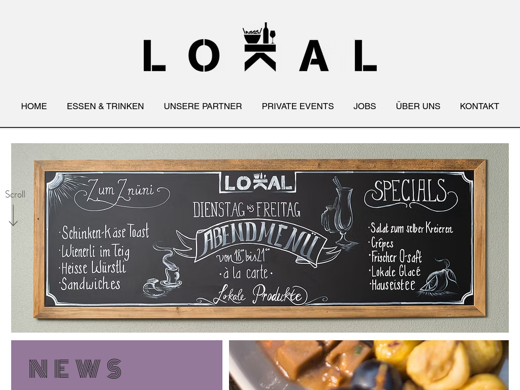 Website von Gastro Sutter GmbH in Embrach