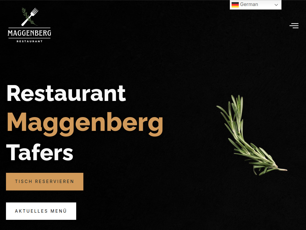 Website von Cio's Kitchen Sàrl in Tafers