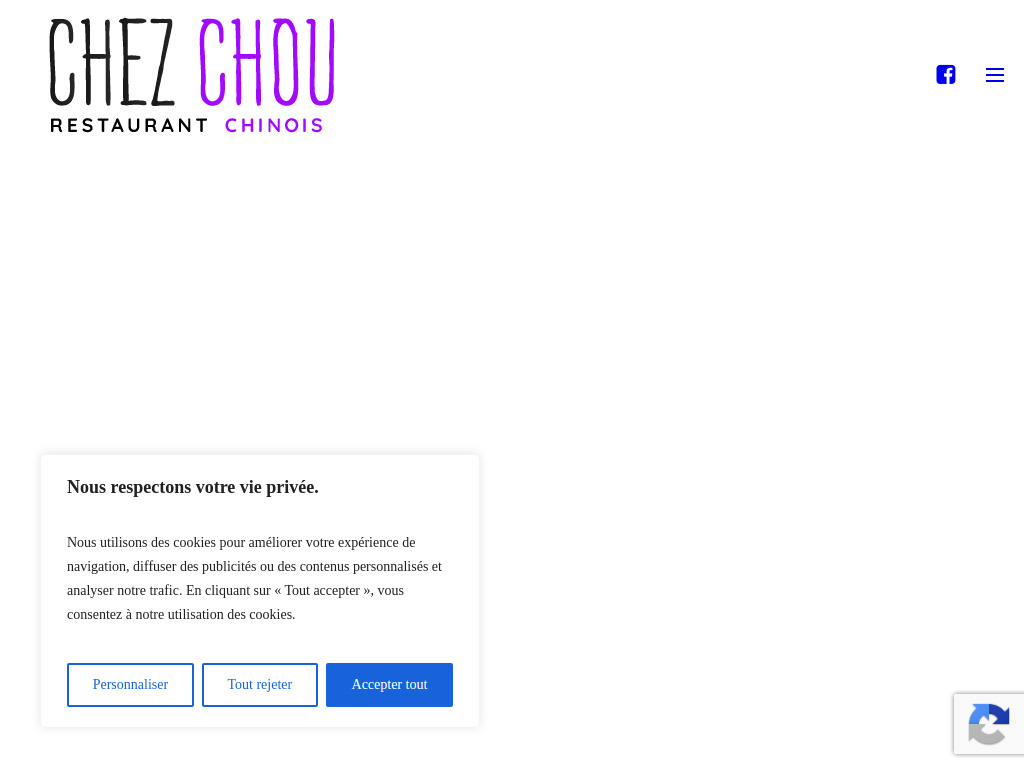 Website von Restaurant Chinois Paradiso Chez Chou in Sion