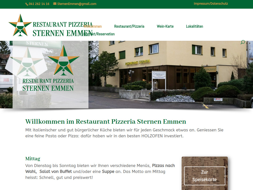 Website von Vollgeschmack GmbH in Emmen