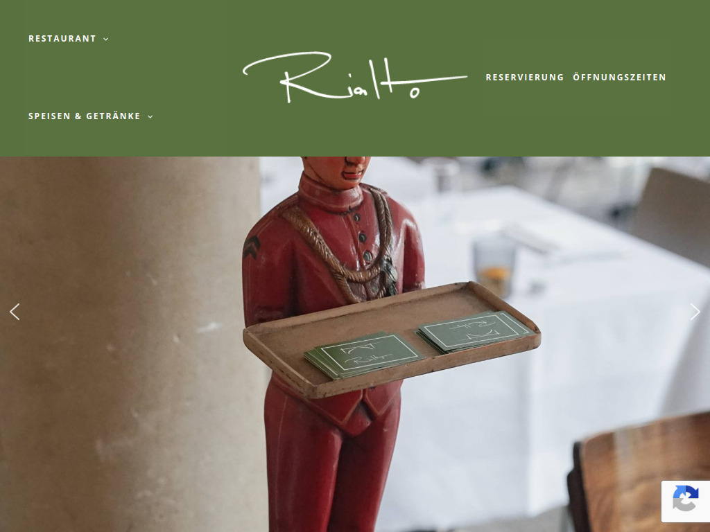 Website von Restaurant Rialto GmbH in Hamburg
