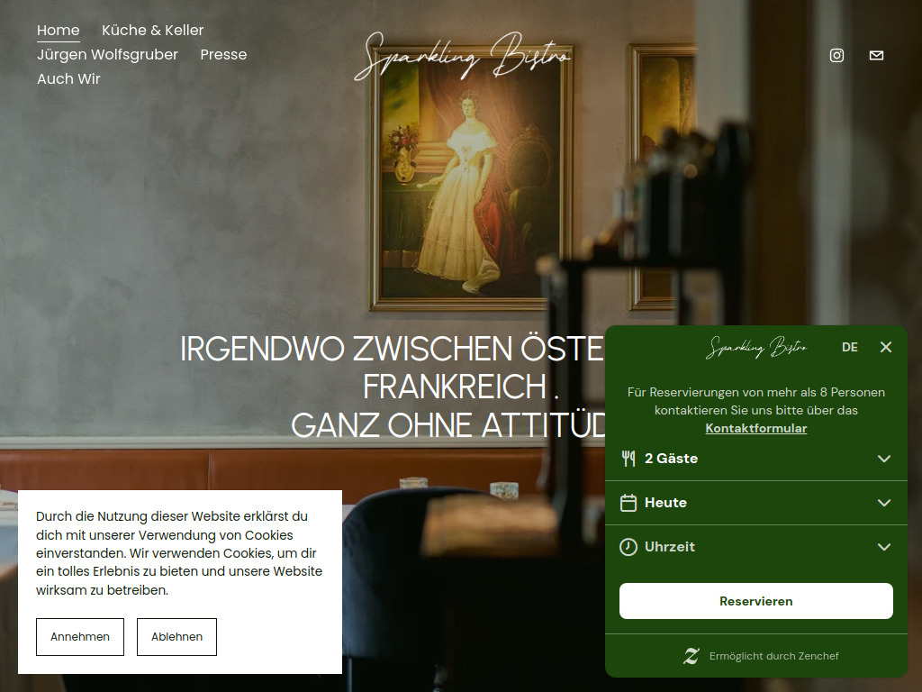 Website von Die Idee Gastronomie und Handels GmbH in München