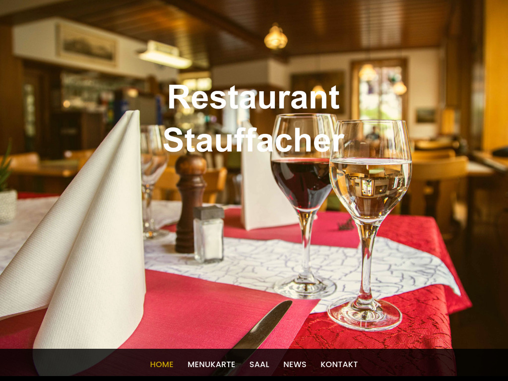 Website von Restaurant Stauffacher in Brunnen