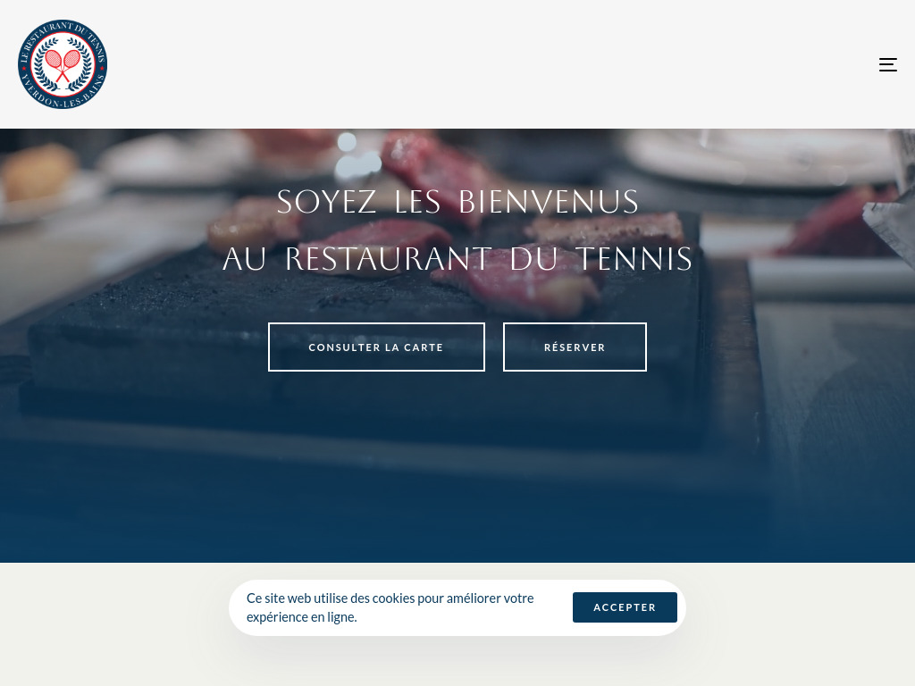 Website von Restaurant Le Tennis in Yverdon-les-Bains