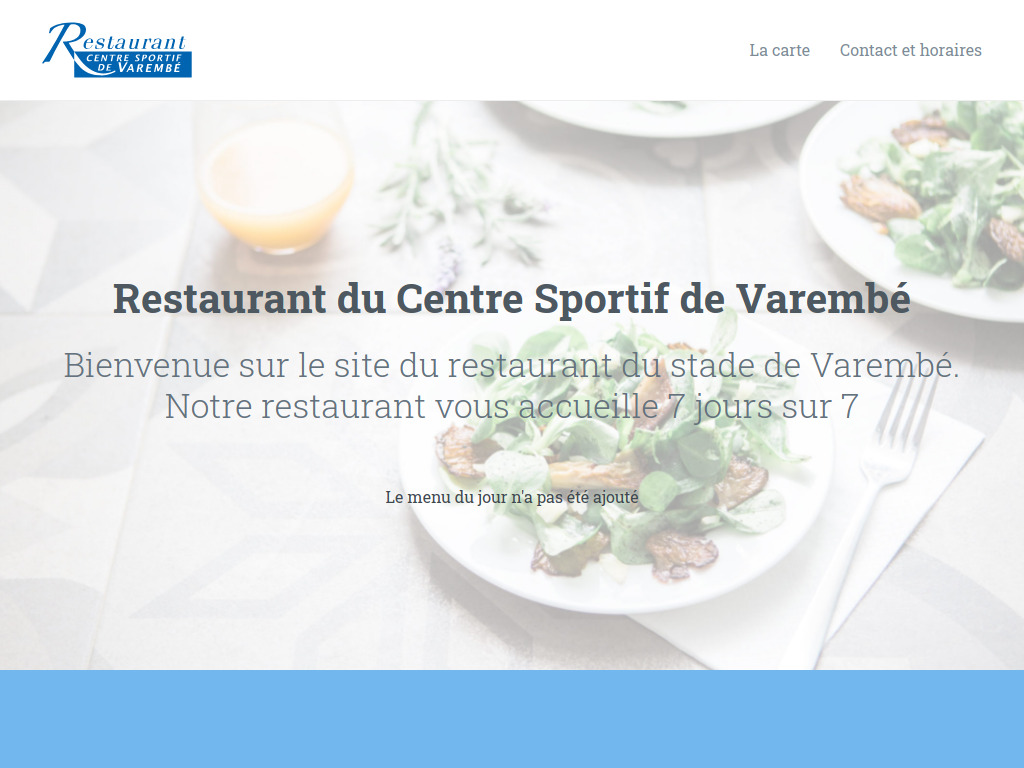 Website von Restaurant de varembé in Genève