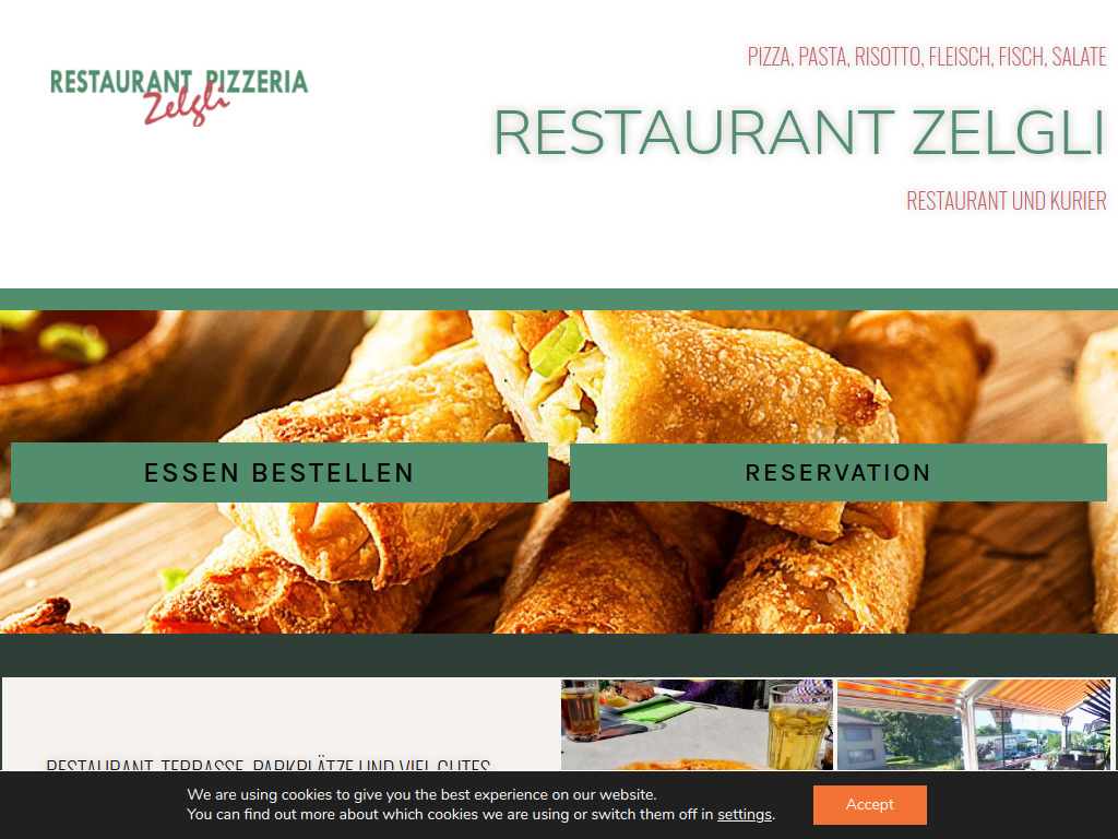 Website von Restaurant Zelgli in Oetwil am See