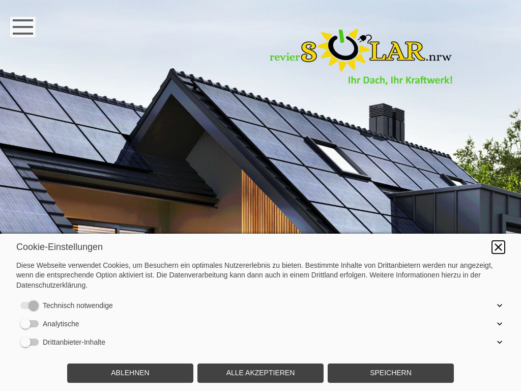 Website von Daniel Koopmeiners & Jens Grothaus Solar GbR in Witten