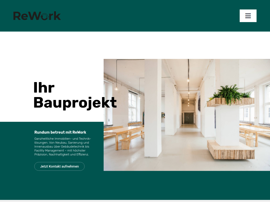 Website von ReWork GmbH in Berlin