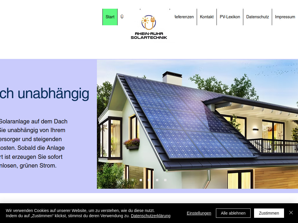 Website von Rhein-Ruhr Solartechnik in Amphitheatre Parkway Mountain View