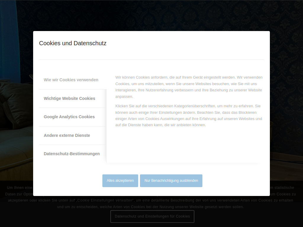 Website von Kreative Raumgestaltung Ricarda Weniger in Neusalza-Spremberg