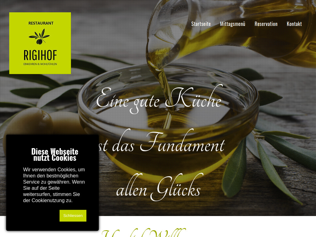 Website von Bacco Gastro GmbH in Zürich