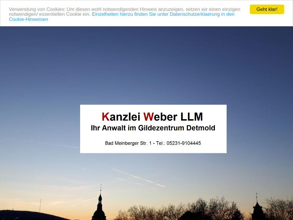 Website von romanwalt.de in Detmold