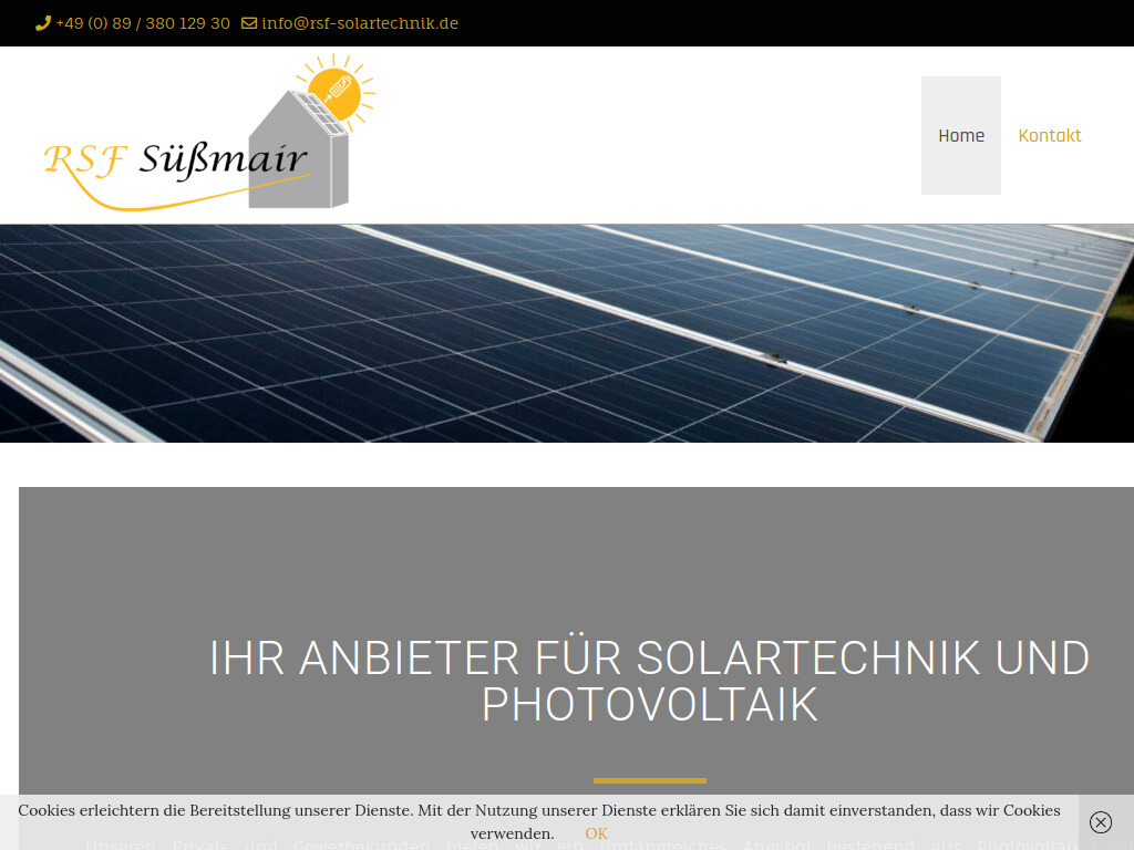 Website von RSF Süßmair OHG in Neuried