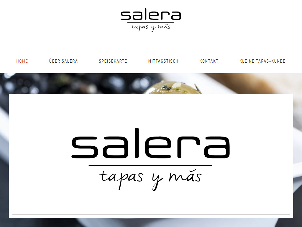 Website von Salera Restaurant in Köln