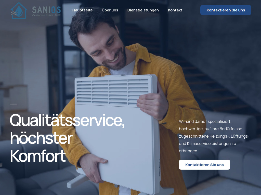 Website von SANIOS GmbH in Osnabrück