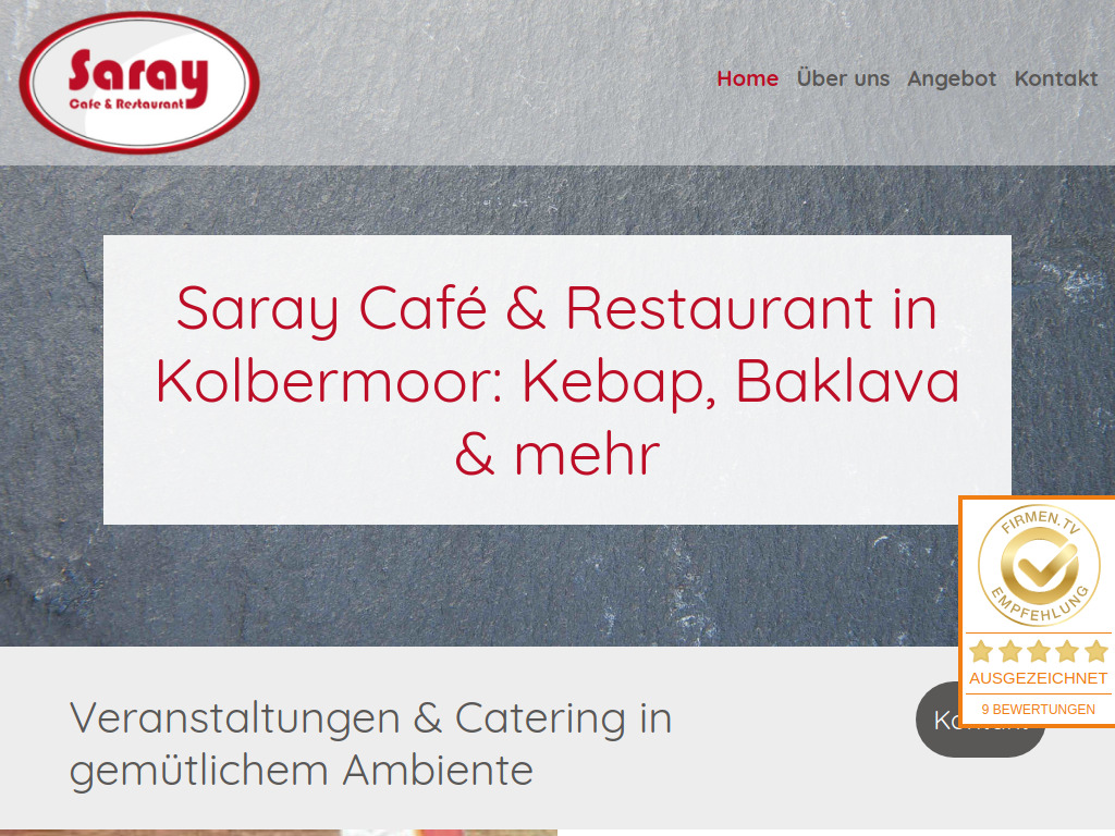 Website von Sarialtin GmbH in Bruckmühl