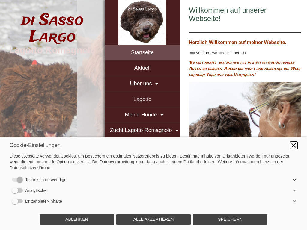 Website von di sasso largo - Startseite in Kilchberg BL