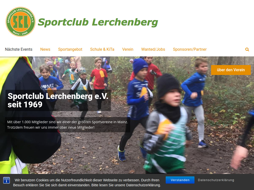 Website von Sportclub Lerchenberg e.V. in Mainz