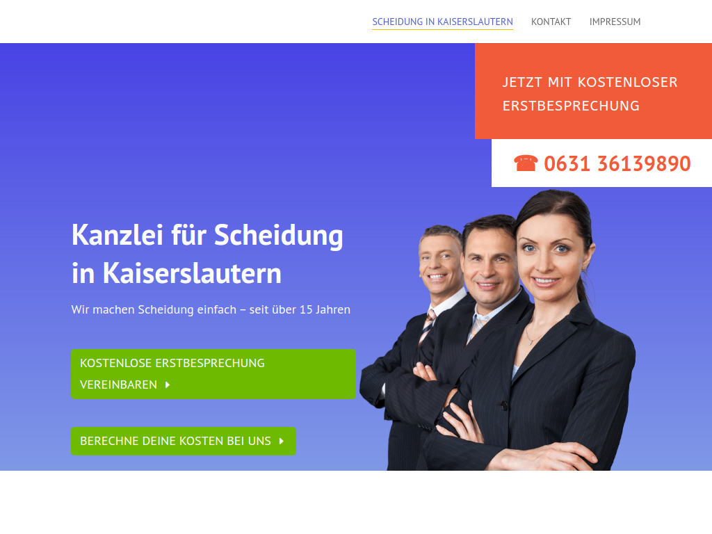 Website von Kanzlei Fels in Schopp
