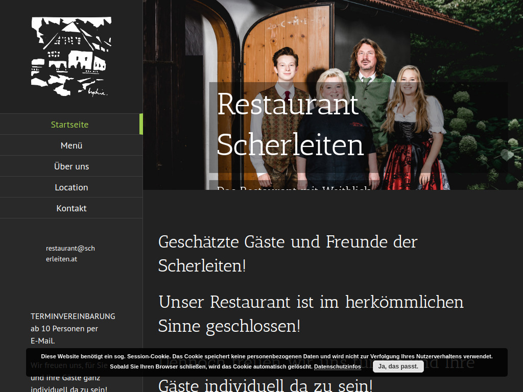 Website von Dipl. Sommelier Christine & Michael Otte in Schlierbach