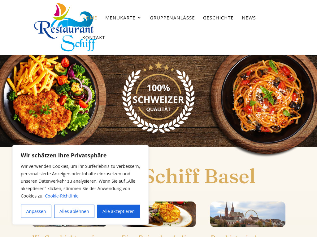 Website von Sefa Gastro GmbH in Basel