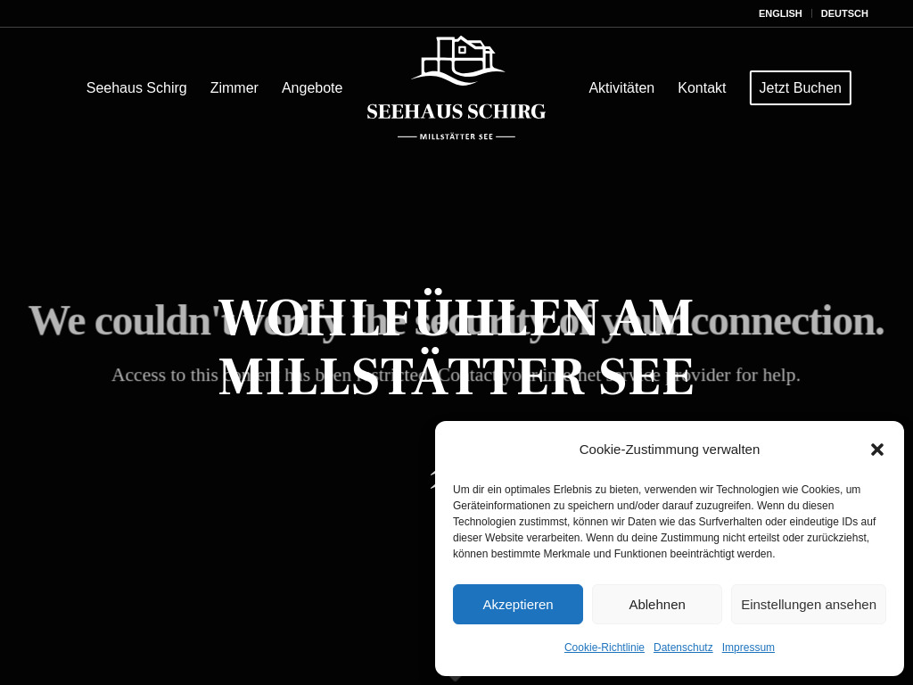 Website von Seehaus Schirg in Seeboden