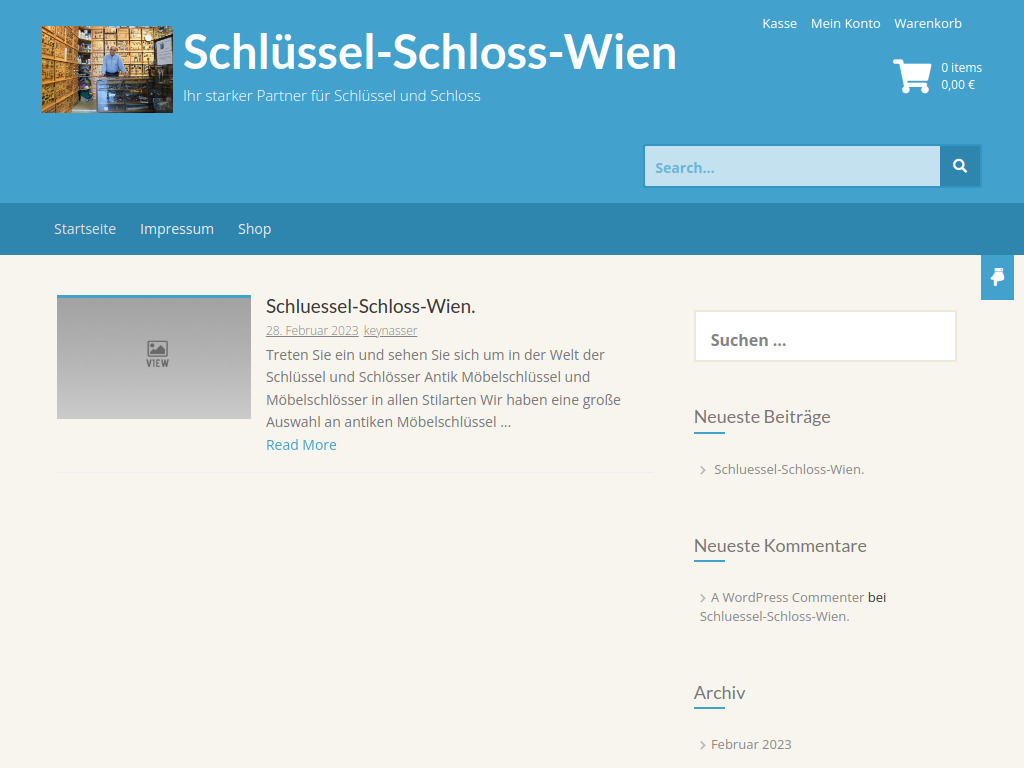Website von Schlüssel-Schloss-Wien