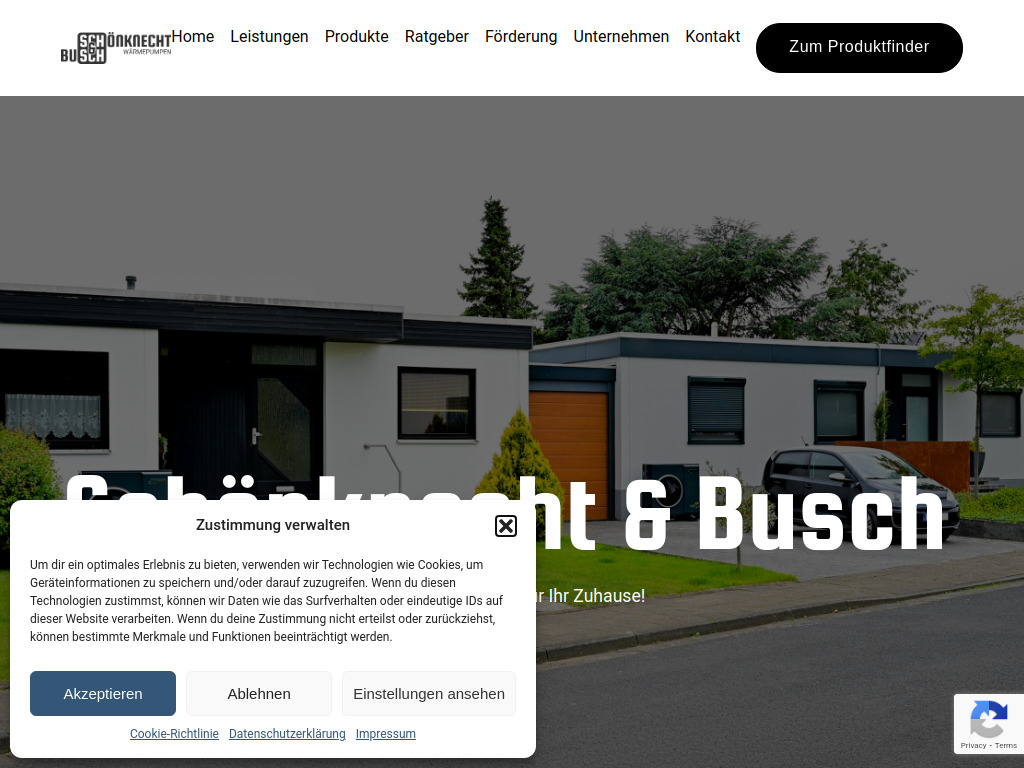 Website von Schönknecht & Busch GmbH in Göttingen