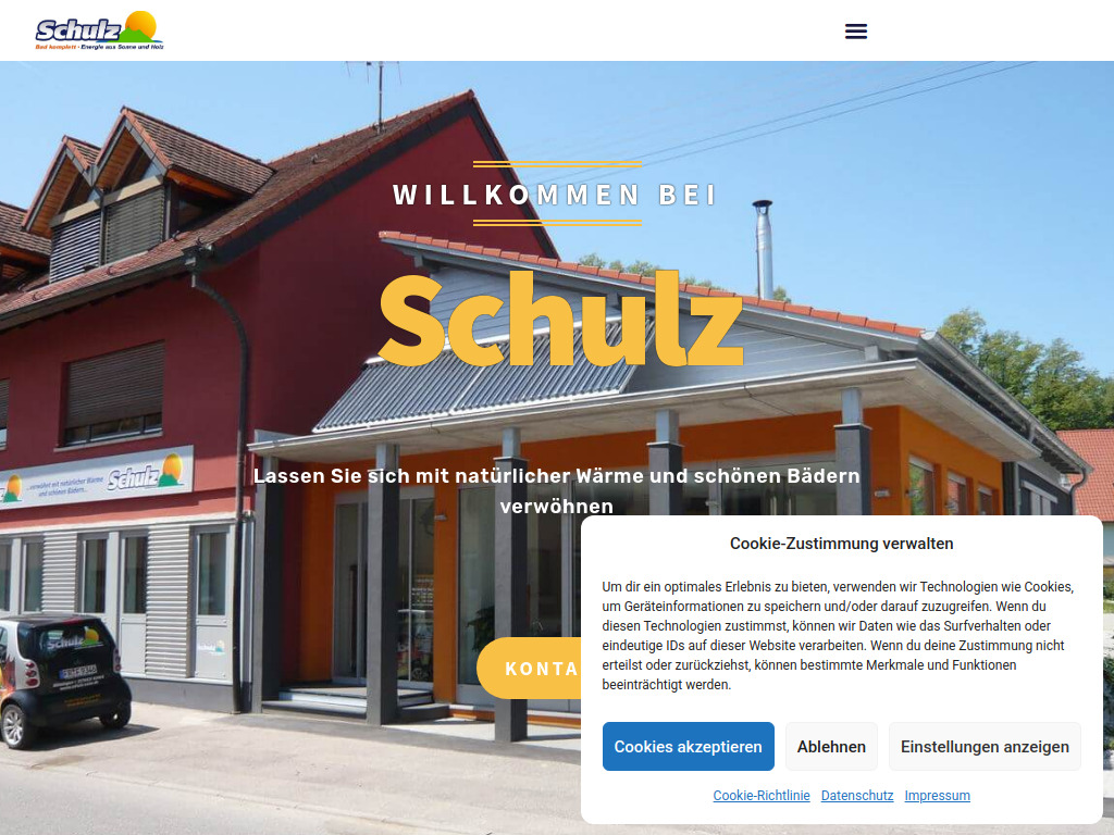 Website von Schulz GmbH in Bötzingen