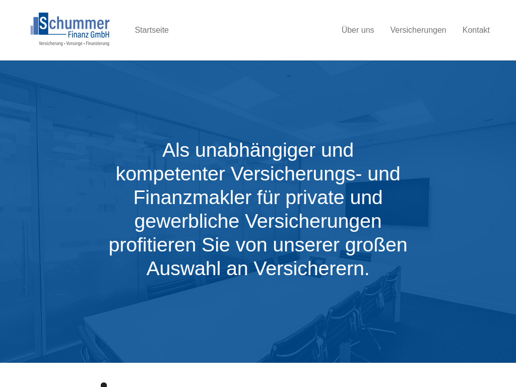 Website von Schummer Finanz GmbH