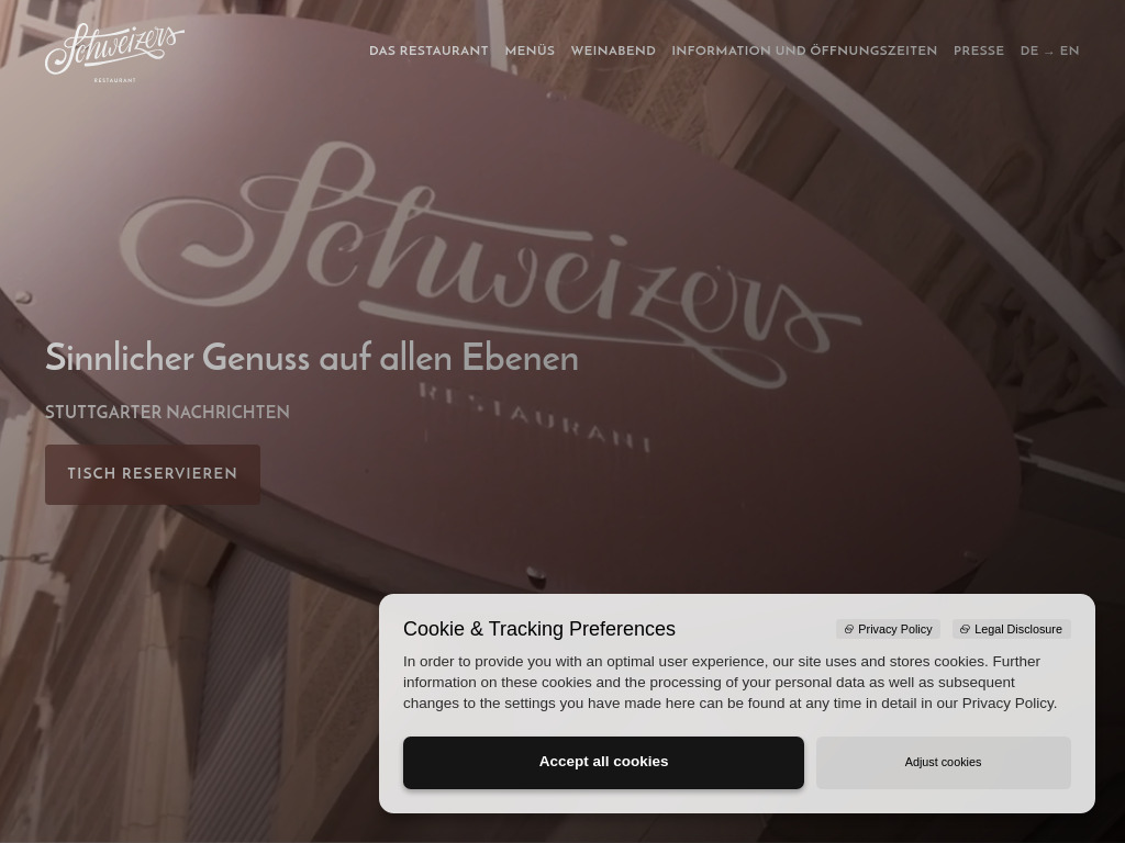 Website von Gero Schweizer in Stuttgart