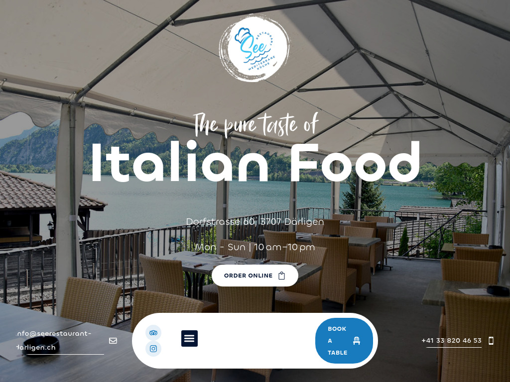 Website von See Restaurant Darligen in Därligen