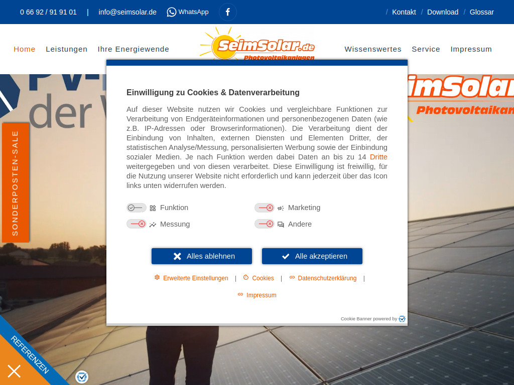 Website von SeimSystems GmbH in Neustadt
