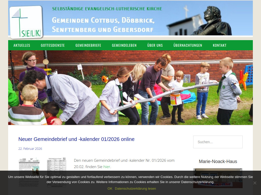 Website von Selbständige Evangelisch-Lutherische Kirche Cottbus in Cottbus
