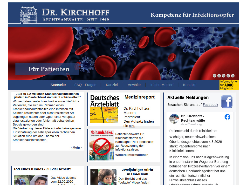 Website von Dr. Kirchhoff in Weilburg